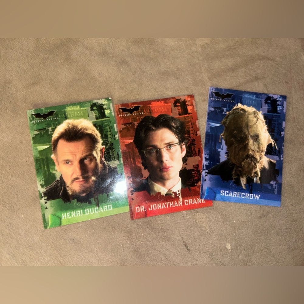 DC Gotham Villains/Heroes Trading Card Set - Colorful Foil Lot